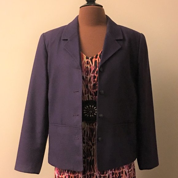 SAG HARBOR PETITE 100% Wool Blazer - Picture 4 of 9